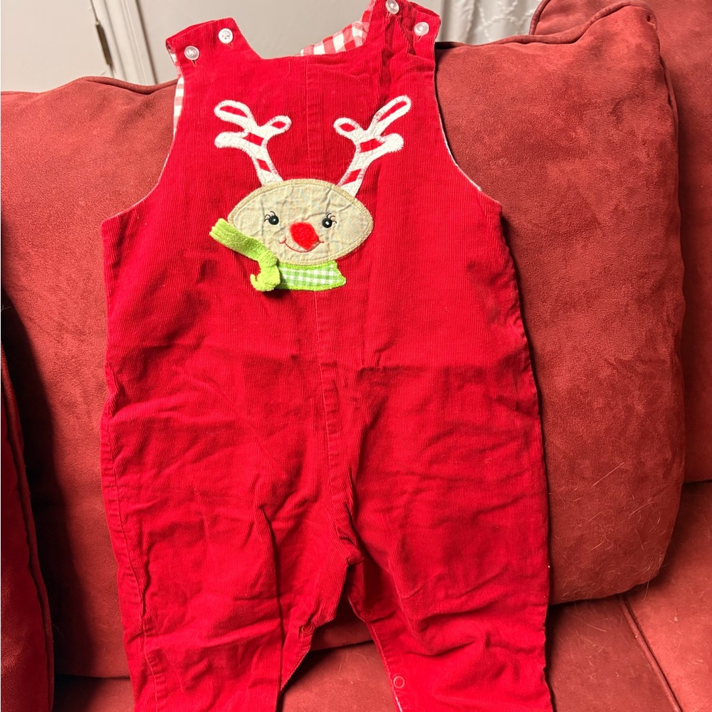 Charming Red Reindeer Romper for Kids